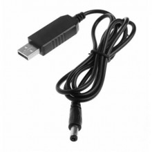 Кабель питания Artak USB 5.5V 1 м для роутера от повербанка с преобразователем на 9V Черный (АК-5808) Кабель питания Artak USB 5.5V 1 м для роутера от повербанка с преобразователем на 9V Черный (АК-5808)