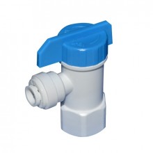 Шаровый кран Natural 1/4" - 3/8" CV1164-Q 3/8 для резервуаров накопичувального бака зворотнього осмосу Белый (АК-5910) Шаровый кран Natural 1/4" - 3/8" CV1164-Q 3/8 для резервуаров накопичувального бака зворотнього осмосу Белый (АК-5910)