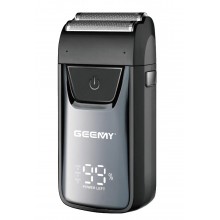 Аккумуляторная электробритва-шейвер Geemy GM-9012 бритва-шейвер для сухого бритья с дисплеем Серебристый (АК-5979)