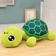 Мягкая игрушка Черепашка с большими глазами подруга подушка 45 см зеленая (OL-7554)
