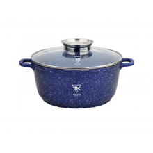 Кастрюля мраморная Top Kitchen диаметр 28 см Антипригарное мраморное покрытие синяя (to-TК00053) Кастрюля мраморная Top Kitchen диаметр 28 см Антипригарное мраморное покрытие синяя (to-TК00053)