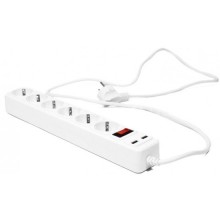 Сетевой фильтр удлинитель электрический с сетевым фильтром на 6 розетк 2 USB SPS 1,5m Белый (ol-g_3866) Сетевой фильтр удлинитель электрический с сетевым фильтром на 6 розетк 2 USB SPS 1,5m Белый (ol-g_3866)