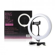 Кольцевая лампа для селфи с держателем для телефона CXB-260 Ring Fill Light (kt-5817) Кольцевая лампа для селфи с держателем для телефона CXB-260 Ring Fill Light (kt-5817)