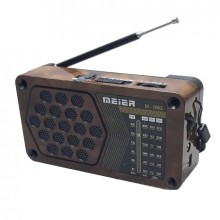 Радиоприемник с USB Meier M-1062 Коричневый (kt-5718)