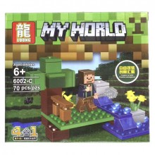 Детский конструктор Minecraft My World 70 деталей Leduo 6002-С (kt-5805) Детский конструктор Minecraft My World 70 деталей Leduo 6002-С (kt-5805)