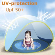 Детская пляжная палатка с бассейном солнцезащитный тент 117*79*70 см Beach tent with pool Голубая (kt-5882) Детская пляжная палатка с бассейном солнцезащитный тент 117*79*70 см Beach tent with pool Голубая (kt-5882)
