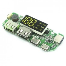 Плата контроллер H961-U для POWERBANK V6.0 с LED дисплеем 5В 2,4А (kt-1124)