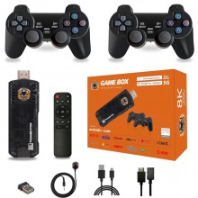 Беспроводная игровая консоль с двойной системой android и игровой системой 8К hdmi 14 встроенных эмуляторов более 10000 игр 8X черный (kt-6087)