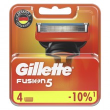 Набор сменных картриджей для бритья fusion gillette 5 лезвий 4 штуки блистер (kt-6117) Набор сменных картриджей для бритья fusion gillette 5 лезвий 4 штуки блистер (kt-6117)