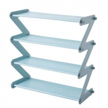 Стеллаж из 4 полок для хранения обуви Shoe Shelf Голубой (kt-5919) Стеллаж из 4 полок для хранения обуви Shoe Shelf Голубой (kt-5919)