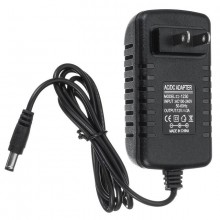Блок питания AC/DC адаптер 12V/2A с штекером 5,5*2,5 мм 50/60Hz черный (kt-6161)