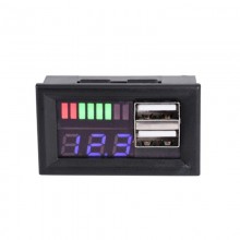 Индикатор уровня заряда аккумулятора с USB зарядкой 12 В (kt-6135) Индикатор уровня заряда аккумулятора с USB зарядкой 12 В (kt-6135)