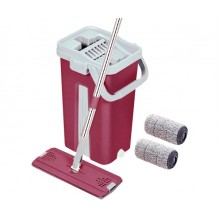 Швабра с ведром и двумя микрофибрами Scratch Cleaning Mop набор для уборки с отжимом, поворот 360°, нижний слив, 6 л Бордовый (kt-6165) Швабра с ведром и двумя микрофибрами Scratch Cleaning Mop набор для уборки с отжимом, поворот 360°, нижний слив, 6 л Бордовый (kt-6165)