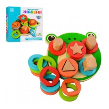 Развивающая деревянная игрушка геосортер Лягушонок Limo Toy (KT - MD 1253) Развивающая деревянная игрушка геосортер Лягушонок Limo Toy (KT - MD 1253)