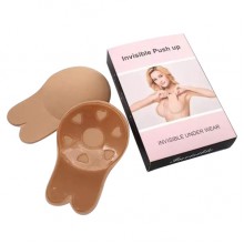 Силиконовые накладки для подтяжки грудей невидимый бюстгальтер Invisible Push up бежевые (KT-5656) Силиконовые накладки для подтяжки грудей невидимый бюстгальтер Invisible Push up бежевые (KT-5656)