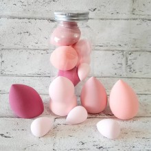 Набор спонжей для макияжа в банке 7 штук Pink (kt-5656) Набор спонжей для макияжа в банке 7 штук Pink (kt-5656)