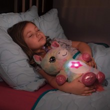 Мягкая плюшевая игрушка ночник проектор Star Belly Dream Lites Puppy Shark LED подсветки Единорог розовый (OL-477) Мягкая плюшевая игрушка ночник проектор Star Belly Dream Lites Puppy Shark LED подсветки Единорог розовый (OL-477)