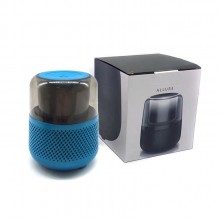 Портативная Bluetooth колонка ALLURE FZ04 акустическая колонка со светодиодной подсветкой синяя (MR-65704)