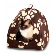 Мягкий флисовый домик для домашних питомцев собак и кошек Pet Hut с принтом лапки 35 x 35 x 40(GS - 555) Мягкий флисовый домик для домашних питомцев собак и кошек Pet Hut с принтом лапки 35 x 35 x 40(GS - 555)