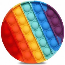 Поп ит Бесконечная пупырка Игрушка Антистресс Push up bubble POP IT Круг (LO-2404021)