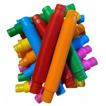 Развивающая сенсорная детская игрушка Pop Tube антистресс поп туб 3 в 1 большой в коробке 18 шт (AN-0098)