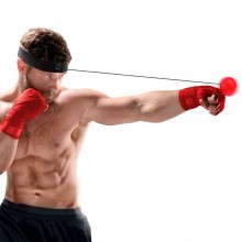 Тренажер для бокса Файт болл Fight ball Мяч для бокса тренажер для наработки ударов с липучкой мяч на резинке файтбол (AL-93882)