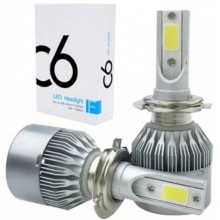 Комплект автомобильных LED ламп C6 H7 Автолампы LED Headlight  (ul-8999)
