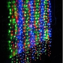 Гирлянда штора мультицвет Водопад с прозрачным проводом 200 LED 2х2м (OL-354244) Гирлянда штора мультицвет Водопад с прозрачным проводом 200 LED 2х2м (OL-354244)