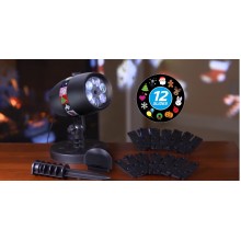 Лазерный уличный новогодний проектор стробоскоп Star Shower Slide Show 12 рисунков слайдов гирлянда 3 скорости (LO-10303) Лазерный уличный новогодний проектор стробоскоп Star Shower Slide Show 12 рисунков слайдов гирлянда 3 скорости (LO-10303)