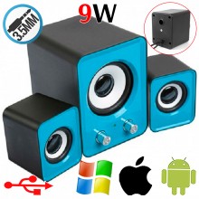 Компактні стерео динаміки c сабвуфером Speaker FT-202 Колонки для комп'ютера і ноутбука акустика 2.1 Сині (as-1112) Компактні стерео динаміки c сабвуфером Speaker FT-202 Колонки для комп'ютера і ноутбука акустика 2.1 Сині (as-1112)