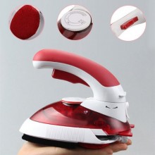 Дорожный мини утюг и отпариватель для одежды 2 в 1 Hot Steamer HT-558B с поворотной ручкой 1000 Вт мини отпариватель Красный (Li-333)