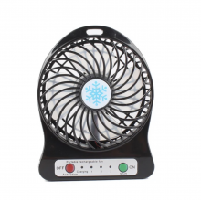Портативный настольный вентилятор Portable Fan Mini со съемным аккумулятором черный (Li-150002) Портативный настольный вентилятор Portable Fan Mini со съемным аккумулятором черный (Li-150002)