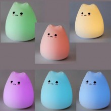 Ночник светильник силиконовый детский сенсорный с LED подсветкой Light Cat c аккумулятором 7 режимов свечения (Li-150039) Ночник светильник силиконовый детский сенсорный с LED подсветкой Light Cat c аккумулятором 7 режимов свечения (Li-150039)