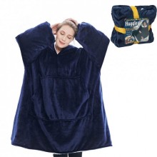 Плюшевая Толстовка huggle hoodie blanket худи оверсайз плед с капюшоном и рукавами синий (oL-67887) Плюшевая Толстовка huggle hoodie blanket худи оверсайз плед с капюшоном и рукавами синий (oL-67887)