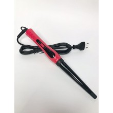 Конусная плойка щипці для завивки волосся Domotec MS 4907 Чорно-червоний (zx-6780)