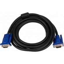Шнур VGA 5M 3+4 male to male Чорний (zx-2899)