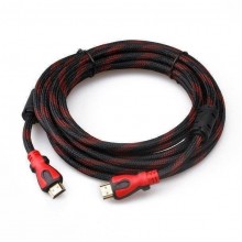 Кабель HDMI-HDMI 5m 14 + 1 шнур перехідник для ТВ Чорно-червоний (zx-1369) Кабель HDMI-HDMI 5m 14 + 1 шнур перехідник для ТВ Чорно-червоний (zx-1369)