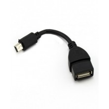 Переходник OTG USB - MINI USB Lersyz Чорний (zx-4756)