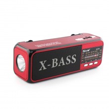 Радіоприймач колонка з FM Радіо під USB флешку RX 22 BT Червоний (zx-7500)