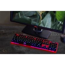 Игровая механическая клавиатура с подсветкой RGB для компьютера ПК Cyberpunk CP-110 RED (MR 22212)