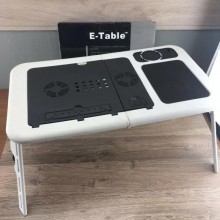 Складной столик-подставка для ноутбука с кулером e-table ld09 (MR 22215) Складной столик-подставка для ноутбука с кулером e-table ld09 (MR 22215)