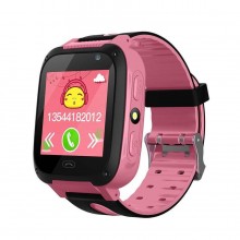 Детские наручные умные часы SmartWatch F2 розовые (AL-64) Детские наручные умные часы SmartWatch F2 розовые (AL-64)