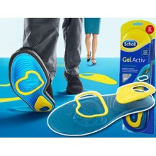 Гелевые силиконовые стельки Gel Activ для закрытой обуви на среднем каблуке женские 20 см (AL-152571)