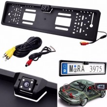 Автомобильная камера в форме рамки для номера CAR CAM JX 9488 черная (AL-222)