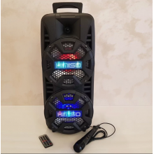 Колонка портативная беспроводная акустическая с Bluetooth микрофоном пультом на аккумуляторе Kimiso QS-210 (AL-222) Колонка портативная беспроводная акустическая с Bluetooth микрофоном пультом на аккумуляторе Kimiso QS-210 (AL-222)