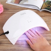Ультрафиолетовая лампа для сушки ногтей LED SUN 9C 24W UV LED белая (AL-000908) Ультрафиолетовая лампа для сушки ногтей LED SUN 9C 24W UV LED белая (AL-000908)