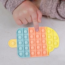 Игрушка Pop it Антистресс Пупырка Поп ит  мороженое разноцветный  (AL-222)