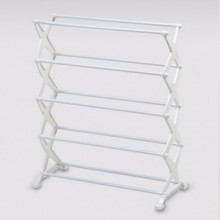 Полка-органайзер для обуви Shoe Rack Обувная стойка-подставка 5 полок на 15 пар обуви Белый (zx-10191)