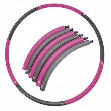 Обруч массажный хула хуп Hula Hoop My Fit 90 см Grey/Pink (MR-20075) Обруч массажный хула хуп Hula Hoop My Fit 90 см Grey/Pink (MR-20075)