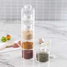Набор емкостей для специй Органайзер для специй Спецовница Spice Tower Carousel 6 шт пластик (AL-222) Набор емкостей для специй Органайзер для специй Спецовница Spice Tower Carousel 6 шт пластик (AL-222)